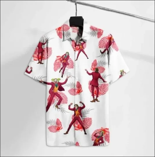 Discover Joker Dancing Hawaiian Shirt For Unisex Summer Button Up