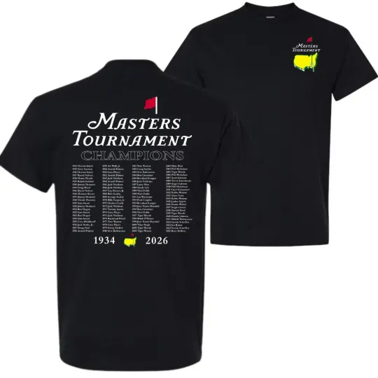 Discover Masters Golf 2026 Tournament T-Shirt - Augusta National Champions of Golf Tee