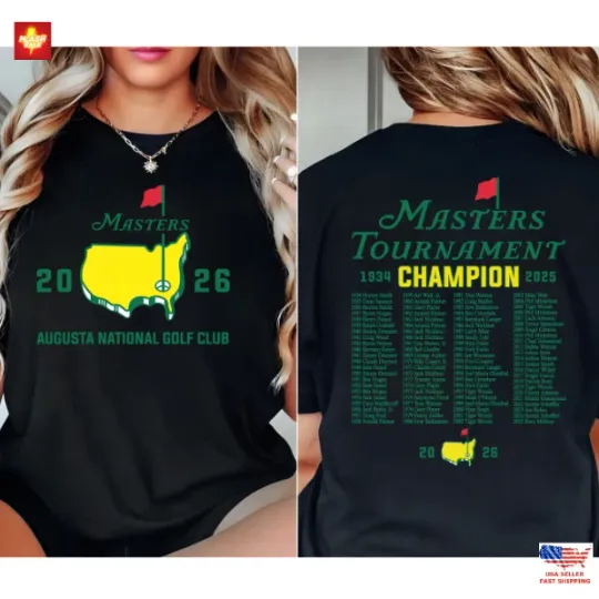 Discover Masters Tournament 2026 Augusta Champion Golf T-Shirt