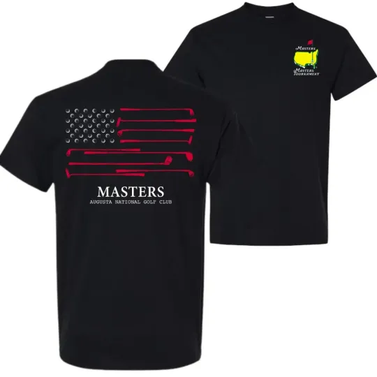 Discover Masters Augusta National Golf Club 2026 T-Shirt, American Flag Golf Ball Graphic
