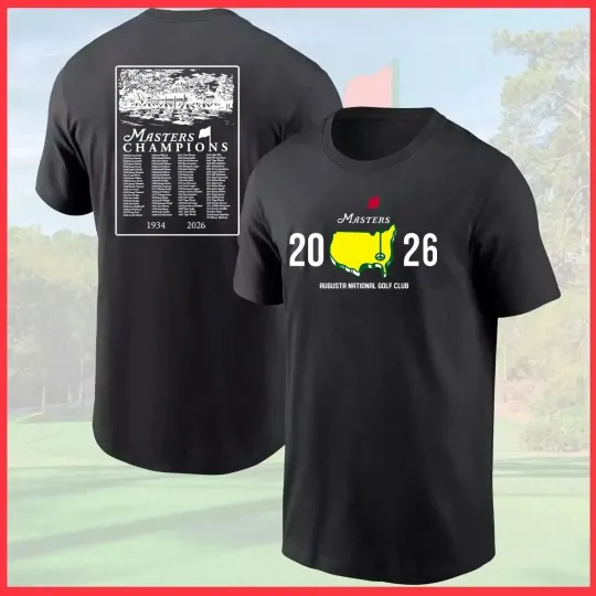 Discover Masters 2026 T-Shirt Augusta National Golf Club Double Sided