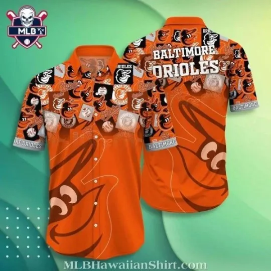 Discover Baltimore Baseball Team Orioless Swirl Logo Party Hawaiian Shirt