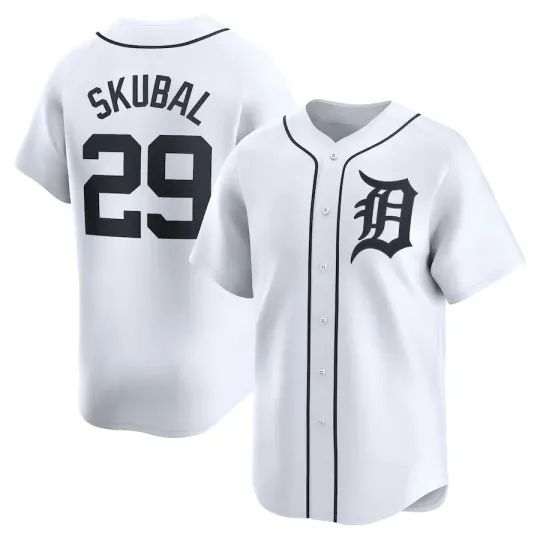 Discover Hot Tarik Skubal men And women Baseball Jersey S-5XL Gifl Men white jj5451