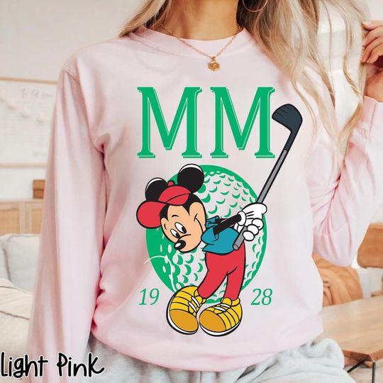 Discover Disney Mickey Mouse Golfing Shirt, Golf Party Tournament Tee, Dad Golfing Club MM 1928 Shirt, Sport Lover Gift, Disneyland Family Trip