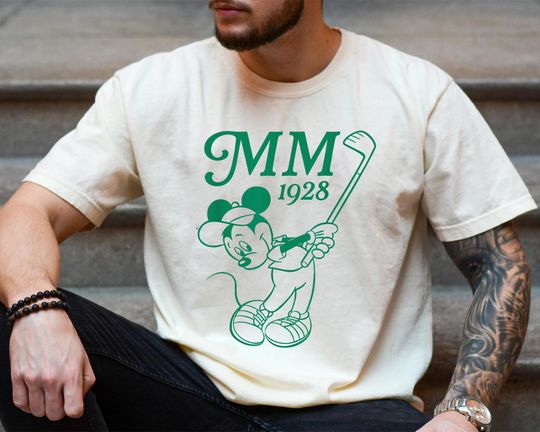 Discover Mickey Mouse Golf Shirt, Mickey MM 1928 Golfing T-Shirt, Golf Party Tee, Golf Tournament Shirt, Dad Golfing Club, Disneyland Family Trip
