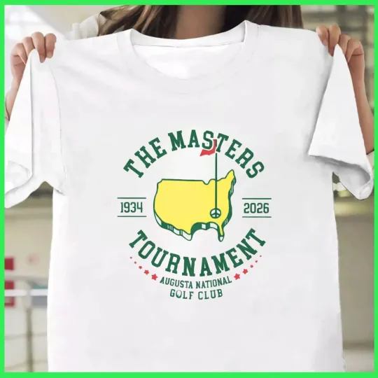 Discover Master Golf Augusta National Tournament Graphic T-Shirt 1934-2026