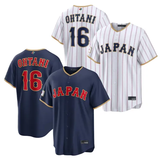 Discover Men's Japan Baseball Shohei Ohtani Navy/White 2026 World Baseball Classic Jersey
