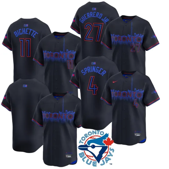 Discover Men's Blue Jays Black 2024 City Connect Limited Player Jersey