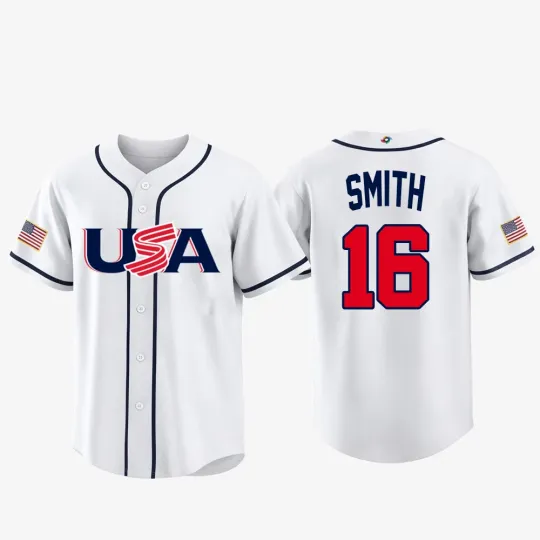 Will Smith #16 Team USA Baseball Jersey