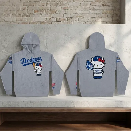 Discover Los Angeles Dodgerss Hello Kiitty Hoodie 2026 Giveaway