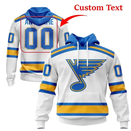 Personalized St. Louis Bluess Hoodie New 2025/2026 Away Design XS-5XL