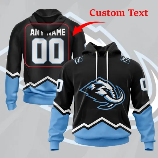 Discover Personalized U.tah Ma.mmoth Hoodie Black Design Concept S-5XL