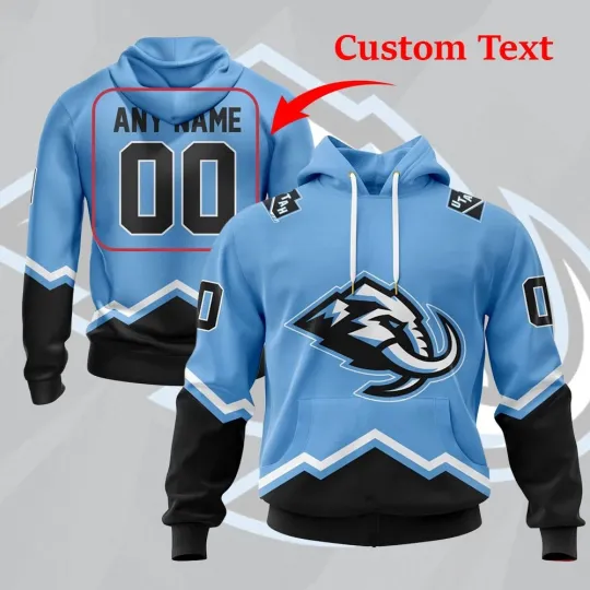 Discover Personalized U.tah Ma.mmoth Hoodie Blue Design Concept S-5XL