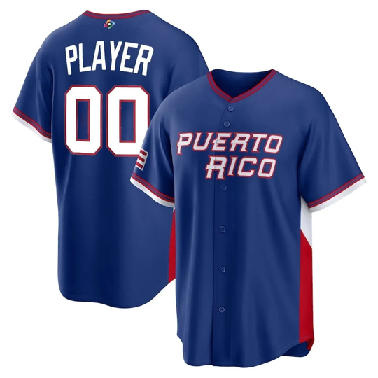 Discover Men's Puerto Rico Baseball Royal 2026 World Baseball Classic - Full Size