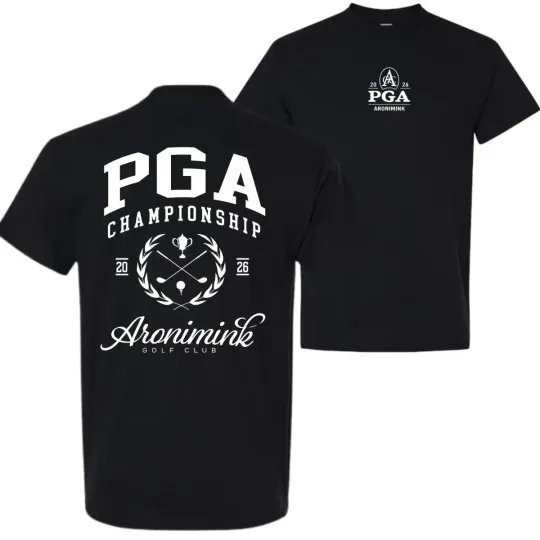 Discover PGA Championship 2026 T-Shirt Aronimink Golf Club Vintage Double Sided T-Shirt