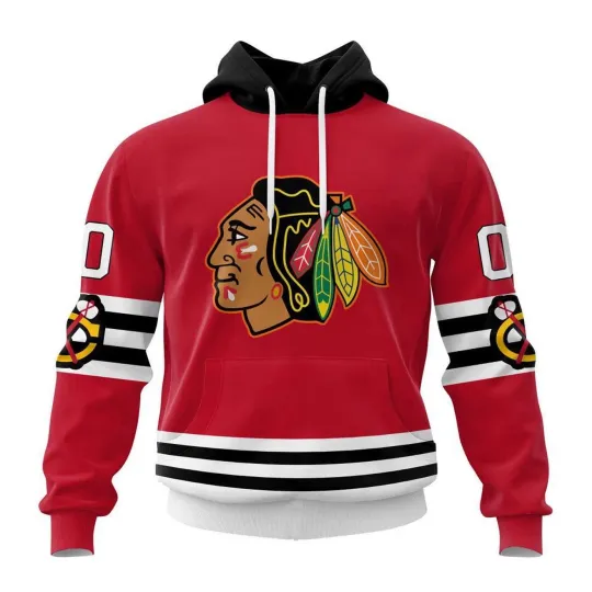 Discover Personalized #00 Name and Number Chicago Blackhawkss Team Hoodie 2026