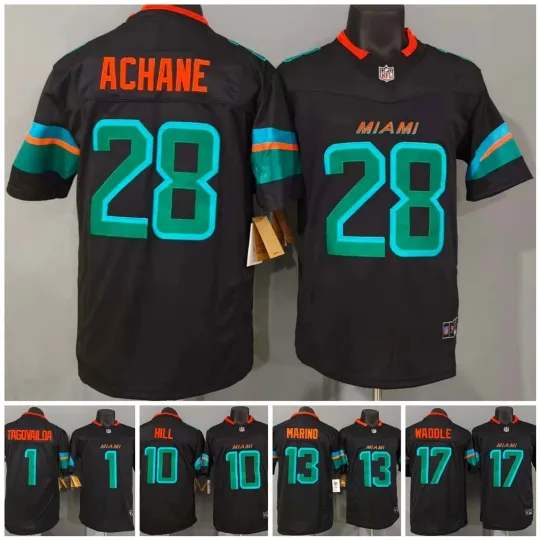 Discover Dolphins Men's Pitch Blue 2025 Rivalries Collection Limited Jersey S-3XL NWT