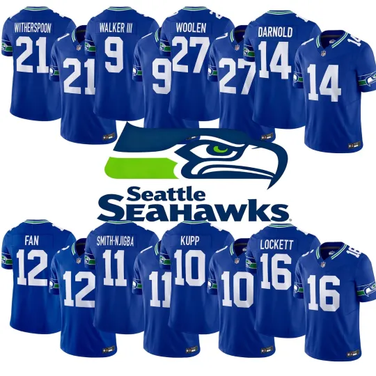 Discover NWT Men's Seahawks Royal Alternate Limited Jersey All Stitched Jersey All Size