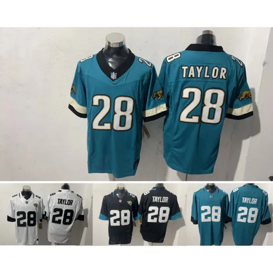 Discover Jaguars Men's #28 Fred Taylor Game Player All Stitched Jersey S-3XL NWT