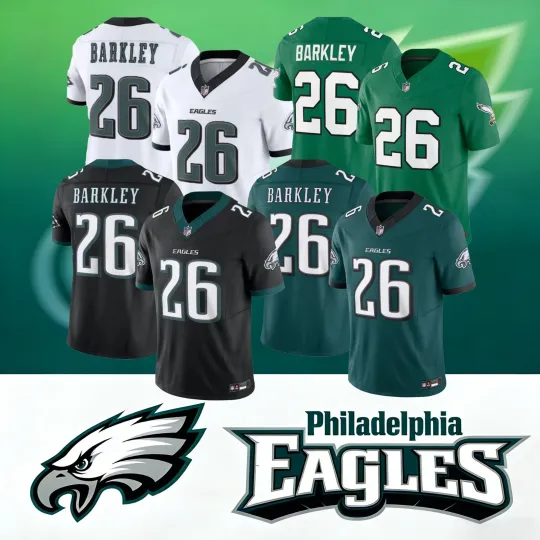 Discover Men's/Youth Eagles #26 Saquon Barkley Limited All Stitched Jersey  All Size NWT