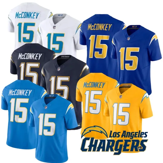 Discover Chargerss Men's/Youth #15 Ladd McConkey Jersey