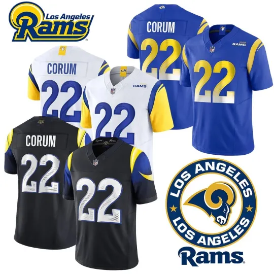 Discover Men's Ramss #22 Blake Corum Limited Game Player Jersey All Size