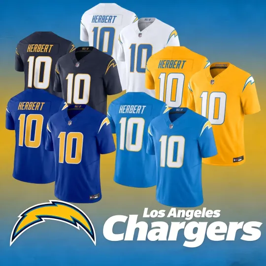 Discover Chargerss Men's/Youth  #10 Justin Herbert Limited Jersey