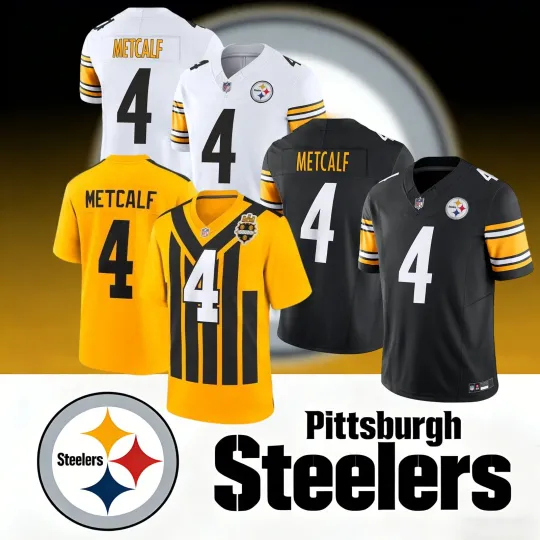 Discover Men's Steelesr #4 DK Metcalf Game Player Limited Jersey