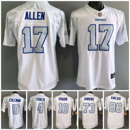 Discover Men's Billss White 2025 Rivalries Collection Game Jersey