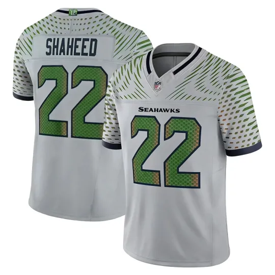 Discover Seahawkss Men's Rashid Shaheed Wolf Gray 2025 Rivalries Collection Limited Jersey