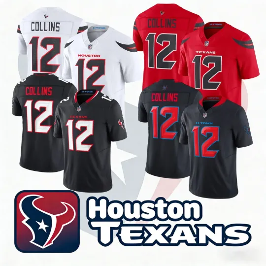 Discover Texanss Men's/Youth #12 Nico Collins Jersey