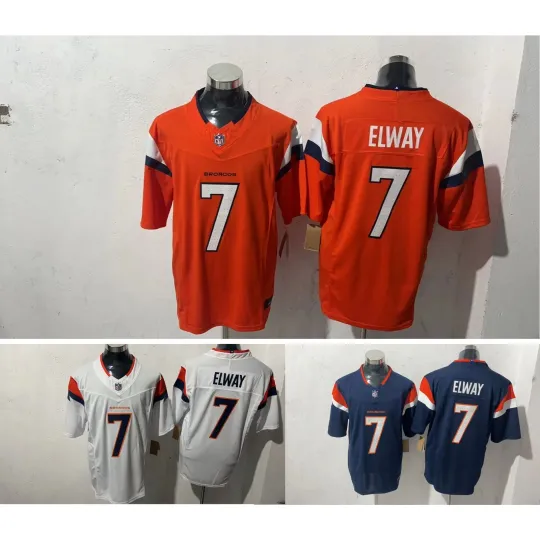 Discover Broncoss Men's #7 John Elway Player Jersey Jersey  All Size