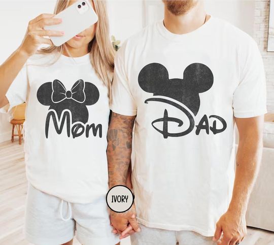 Discover Disney Mom Dad Matching Shirt, Disney Family Matching Shirt, Disney 2026 Trip Tee, Mickey Dad Tshirt, Minnie Mom Shirt, Disney Family Shirt