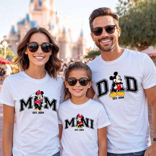 Discover Mickey Mom and Dad Shirt, Disney Family Trip Shirt, Minnie Mama Sweatshirt, Disneyland Family Vacation Tee