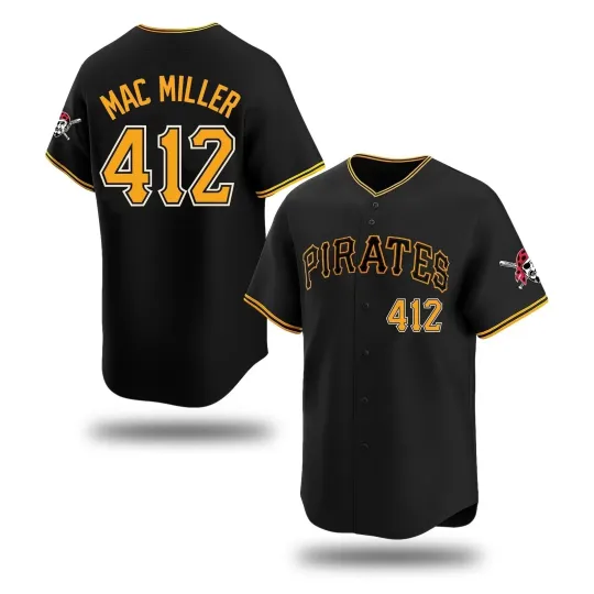 Discover Collection macmiller Pirates 412 Jersey Baseball Fan Gift All Size AB202