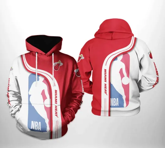 Discover Miami Team Heats 3D Hoodie , Unisex Adults S-5XL