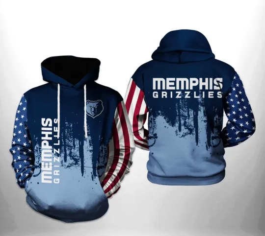 Discover Memphis Team Grizzliess 3D Hoodie , Unisex Adults S-5XL