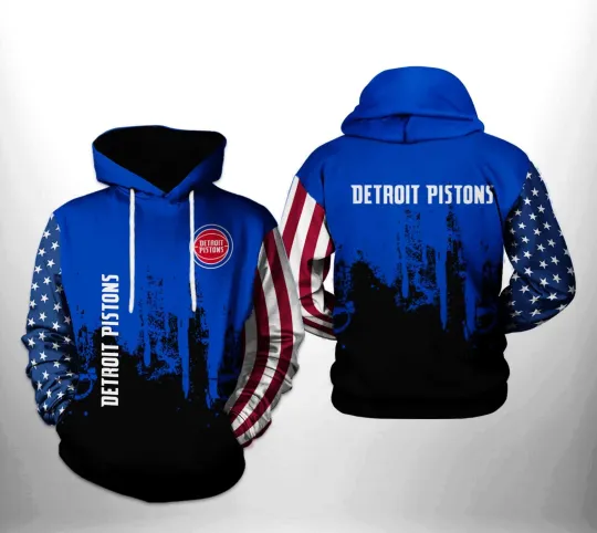 Discover Detroit Team Pistonss 3D Hoodie, Unisex Adults S-5XL