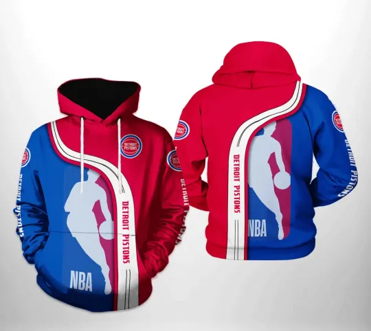Discover Detroit Team Pistonss 3D Hoodie, Unisex Adults S-5XL