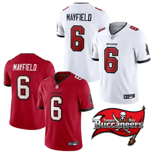 Men's Buccaneerss #6 Baker Mayfield Limited Player Jersey All Size