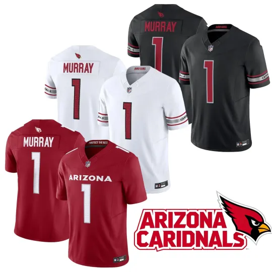 Discover Cardinals Men's #1 Kyler Murray  Limited Jersey Game Player All Stitched Jersey