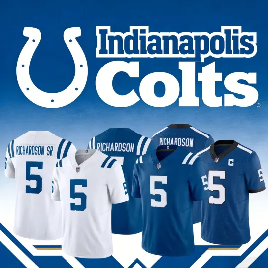 Coltss Men's #5 Anthony Richardson Game Player Jersey Jersey