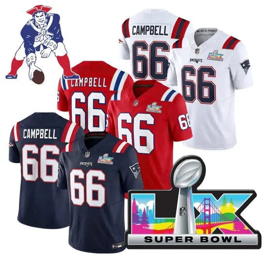 Discover Men's Will Campbell Super B.owl LX Jersey