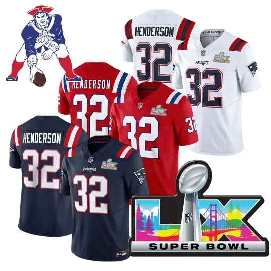 Discover Men's TreVeyon Henderson Super B.owl LX Jersey