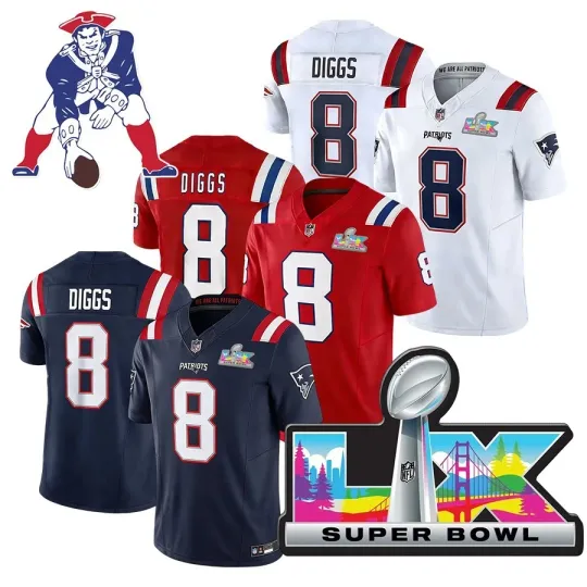 Discover Men's Stefon Diggs Super Bowl LX Jersey