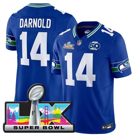 Men's Seahawkss Sam Darnold  Super B.owll LX Jersey