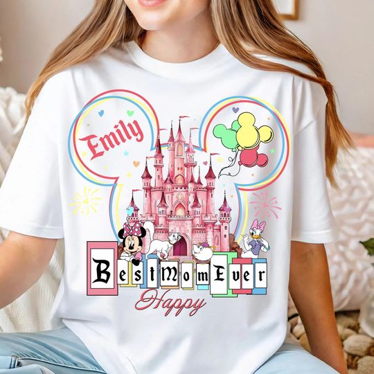 Discover Best Mom Ever T-shirt, Disney Castle Mama Sweatshirt, Mother's Day Shirt, Mom's Life Shirt, Magical Castle Shirt, Custom Name Mom Sweater
