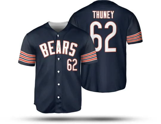Joe Thuney #62 Name and Number Chicago Bears Team