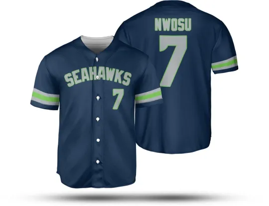 Discover Uchenna Nwosu #7 Name and Number Seattle Seahawkss Team