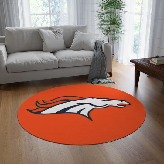 Denver Football Team Broncos Rug, Football Fan Gift